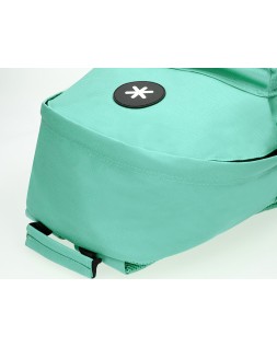 Mochila antartik con asa y bolsillos con cremallera color verde menta 310x160x410 mm