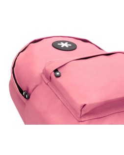 Mochila antartik con asa y bolsillos con cremallera color coral 310x160x410 mm