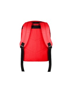 Mochila antartik con asa y bolsillo frontal con cremallera color rojo 320x140x430 mm