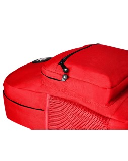 Mochila antartik con asa y bolsillo frontal con cremallera color rojo 320x140x430 mm