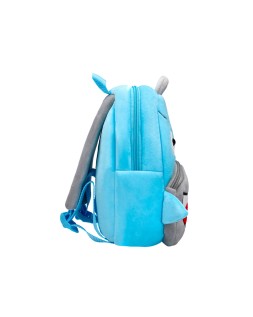 Mochila preescolar liderpapel peluche infantil tiburon 260x100x240 mm