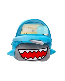 Mochila preescolar liderpapel peluche infantil tiburon 260x100x240 mm