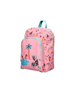 Mochila escolar liderpapel safari infantil rosa cebra 330x110x250