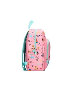 Mochila escolar liderpapel safari infantil rosa cebra 330x110x250