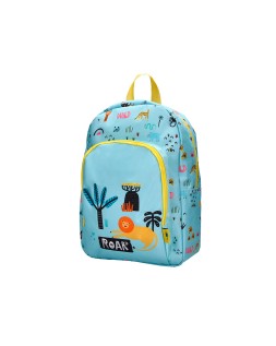 Mochila escolar liderpapel safari infantil azul leon 330x110x250 mm