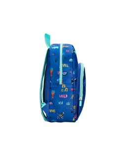 Mochila escolar liderpapel safari infantil azul marino cocodrilo 330x110x250 mm
