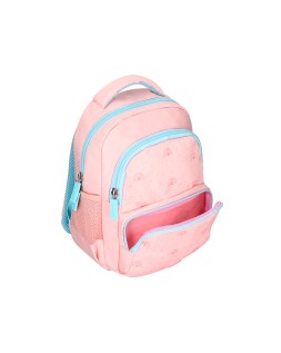 Mochila escolar liderpapel multibolsillo infantil rosa rainbows 350x110x270 mm