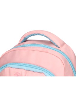 Mochila escolar liderpapel multibolsillo infantil rosa rainbows 350x110x270 mm