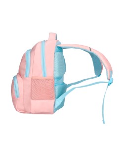 Mochila escolar liderpapel multibolsillo infantil rosa rainbows 350x110x270 mm
