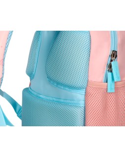 Mochila escolar liderpapel multibolsillo infantil rosa rainbows 350x110x270 mm