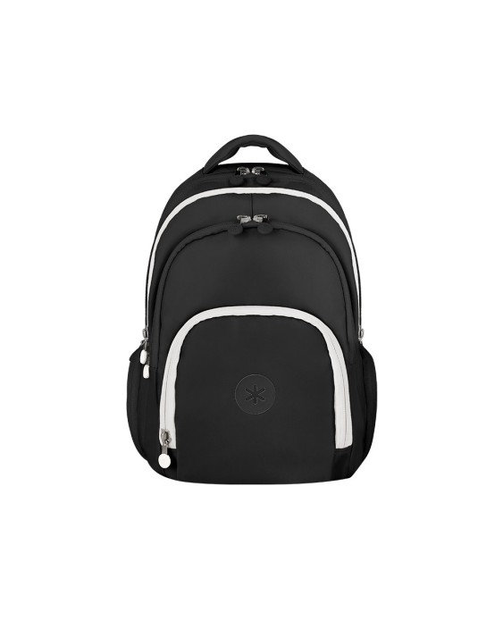 Mochila antartik fusion flex multibolsillo negro 19l 450x180x300 mm