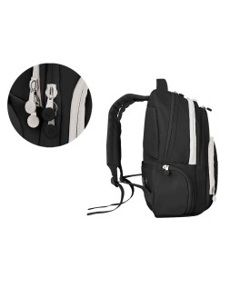 Mochila antartik fusion flex multibolsillo negro 19l 450x180x300 mm