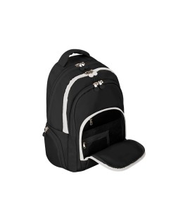 Mochila antartik fusion flex multibolsillo negro 19l 450x180x300 mm