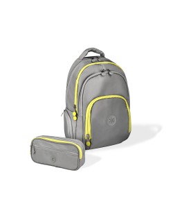 Mochila antartik fusion flex multibolsillo gris 19l 450x180x300 mm