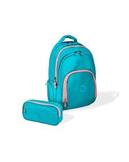 Mochila antartik fusion flex multibolsillo turquesa 19l 450x180x300 mm