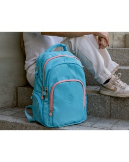 Mochila antartik fusion flex multibolsillo turquesa 19l 450x180x300 mm