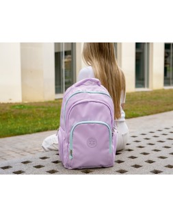 Mochila antartik fusion flex multibolsillo morado 19l 450x180x300 mm
