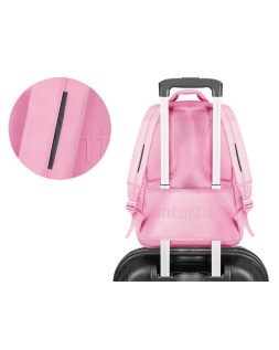 Mochila antartik fusion flex multibolsillo rosa 19l 450x180x300 mm