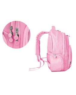 Mochila antartik fusion flex multibolsillo rosa 19l 450x180x300 mm