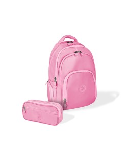 Mochila antartik fusion flex multibolsillo rosa 19l 450x180x300 mm