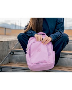 Mochila antartik fusion flex multibolsillo rosa 19l 450x180x300 mm