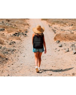 Mochila antartik basic pack con bolsillo para portatil negro 20 l 300x160x420 mm