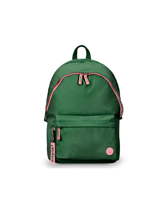 Mochila antartik basic pack con bolsillo para portatil verde 20 l 300x160x420 mm