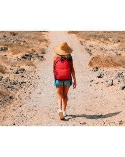 Mochila antartik basic pack con bolsillo para portatil roja 20 l 300x160x420 mm