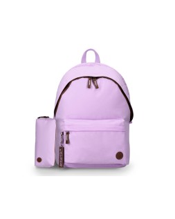 Mochila antartik basic pack con bolsillo para portatil morado 20 l 300x160x420 mm