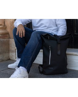 Mochila antartik roll pack waterproof enrollable gran capacidad color negro 480x130x280 mm