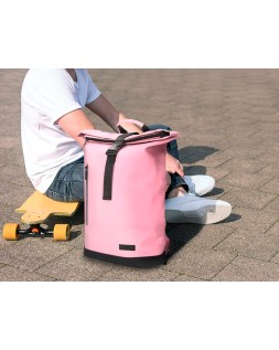 Mochila antartik roll pack waterproof enrollable gran capacidad rosa 480x130x280 mm