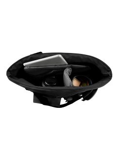 Mochila antartik bolso flip bag con acolchado para portatil 15" color negro 400x120x390 mm