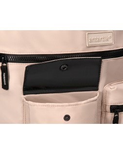 Mochila antartik bolso flip bag con acolchado para portatil 15" beige 400x120x390 mm