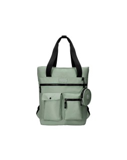 Mochila antartik bolso flip bag con acolchado para portatil 15" verde 400x120x390 mm