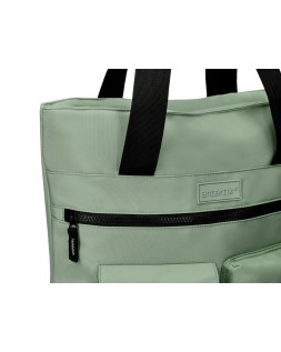 Mochila antartik bolso flip bag con acolchado para portatil 15" verde 400x120x390 mm