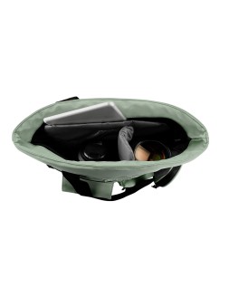 Mochila antartik bolso flip bag con acolchado para portatil 15" verde 400x120x390 mm