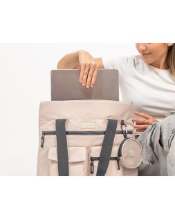 Mochila antartik bolso flip bag con acolchado para portatil 15" verde 400x120x390 mm