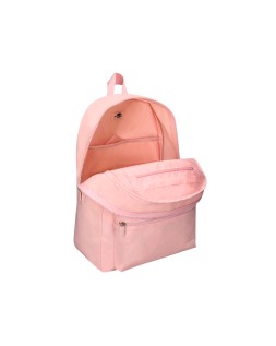 Mochila liderpapel core con compartimento lateral elastico rosa 15 l 400x125x300 mm