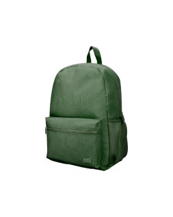 Mochila liderpapel core con compartimento lateral elastico verde militar 15 l 400x125x300 mm