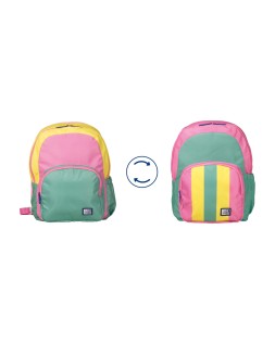 Mochila oxford reversible bubblegum 130x300x385 mm