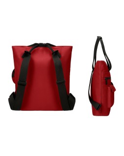 Mochila antartik bolso flip bag con acolchado para portatil 15" burdeos 400x120x390 mm