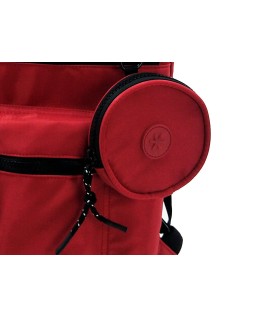 Mochila antartik bolso flip bag con acolchado para portatil 15" burdeos 400x120x390 mm