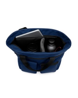 Mochila antartik bolso flip bag con acolchado para portatil 15" azul marino 400x120x390 mm