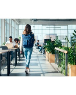 Mochila antartik bolso flip bag con acolchado para portatil 15" azul marino 400x120x390 mm