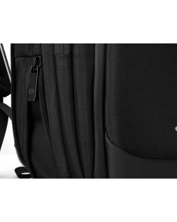 Mochila antartik slim con bols illo para portatil con tres compartimentos 45x15x33cm color negro