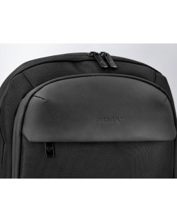 Mochila antartik slim con bols illo para portatil con tres compartimentos 45x15x33cm color negro
