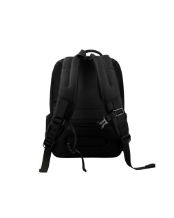 Mochila antartik volt 5 compartimentos color negro interior rojo 450x180x330 mm