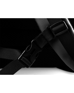 Mochila antartik volt 5 compartimentos color negro interior rojo 450x180x330 mm