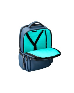 Mochila antartik volt 5 compartimentos color azul marino interior turquesa 450x180x330 mm