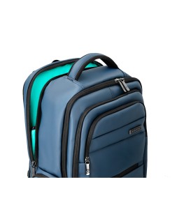 Mochila antartik volt 5 compartimentos color azul marino interior turquesa 450x180x330 mm